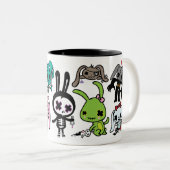 邪悪なバニーのマグ ツートーンマグカップ (正面右)