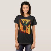 邪悪なバプテスムヤギ悪魔の神ウィングス村 Tシャツ (正面フル)