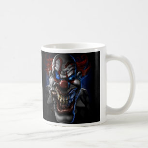 邪悪なピエロおよびシガー コーヒーマグカップ