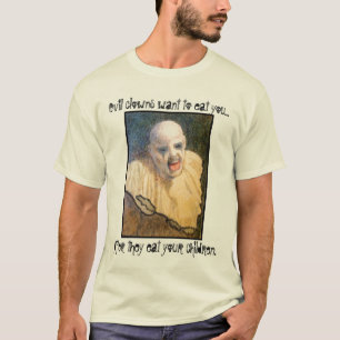 邪悪なピエロのティー Tシャツ