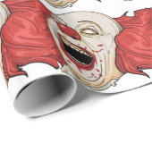 邪悪なピエロのデザイン ラッピングペーパー (ロールコーナー)