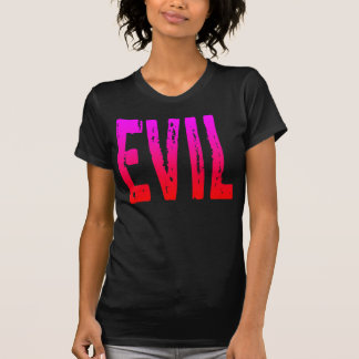 邪悪なピンクの赤いホラーゾンビモンスター Tシャツ