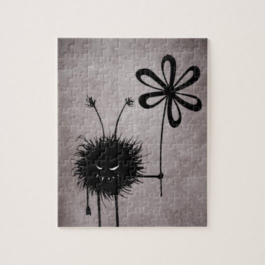 邪悪なフラワーバグヴィンテージ ジグソーパズル (縦)