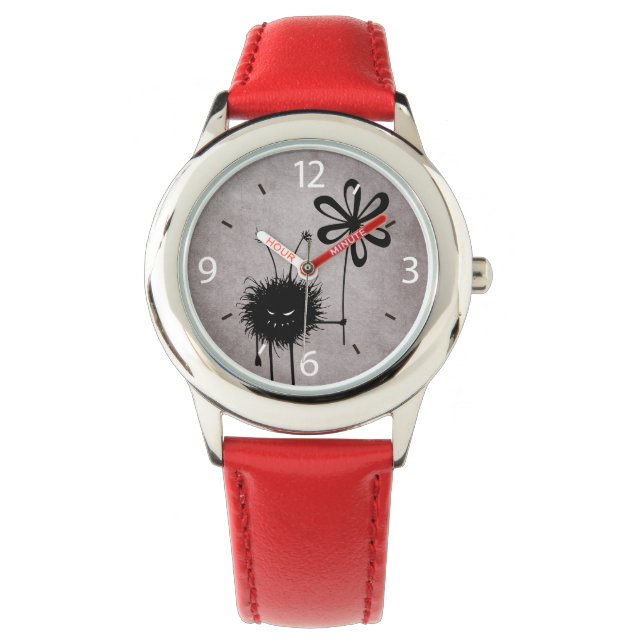 邪悪なフラワーバグヴィンテージ 腕時計 (正面)