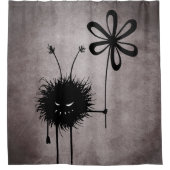 邪悪なフラワーバグ – ヴィンテージかわいいゴシック様式の生き物 シャワーカーテン (正面)