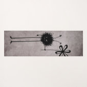 邪悪なフラワーバグ – ヴィンテージかわいいゴシック様式の生き物 ヨガマット (裏面(横))