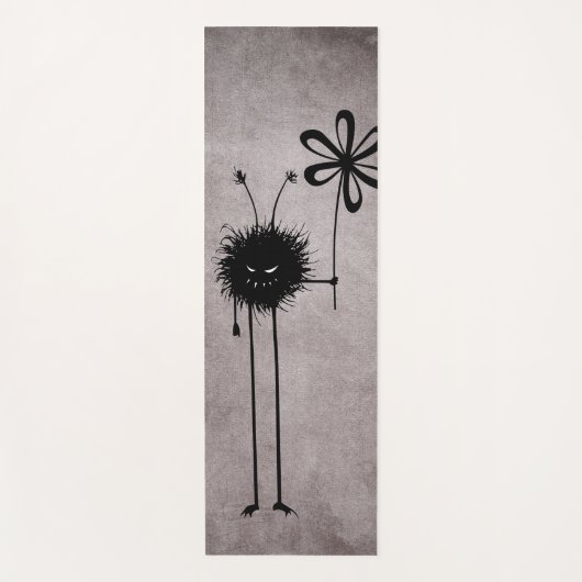 邪悪なフラワーバグ – ヴィンテージかわいいゴシック様式の生き物 ヨガマット (正面)