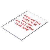 邪悪なプロット ノートブック (左側)