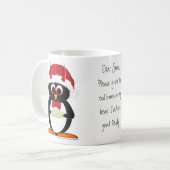 邪悪なペンギンのクリスマスのマグ コーヒーマグカップ (正面左)