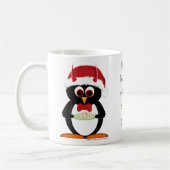 邪悪なペンギンのクリスマスのマグ コーヒーマグカップ (左)