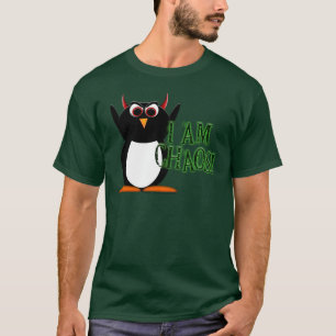 "邪悪なペンギンのプロジェクト" tmの無秩序のTシャツ Tシャツ