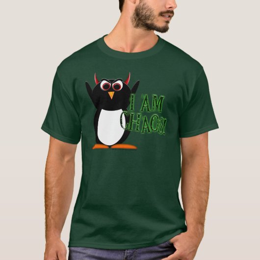 "邪悪なペンギンのプロジェクト" tmの無秩序のTシャツ Tシャツ (正面)