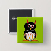 邪悪なペンギンのプロジェクトTMはボタンがかかります 缶バッジ (正面&裏面)