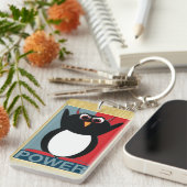 邪悪なペンギンへの力 キーホルダー (正面右)