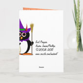 邪悪なペンギンハロウィン カード (裏面)