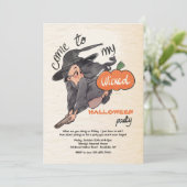 邪悪なリトルウィッチハロウィーン招待状 招待状 (スタンド正面)
