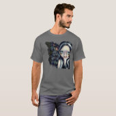 邪悪なワイシャツのゴシック様式天使の恐怖超現実主義を話さないで下さい Tシャツ (正面フル)