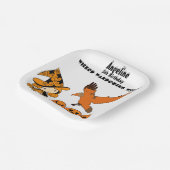 邪悪なワンダリングウィッチハロウィーンカボチャ誕生日 ペーパープレート (傾斜あり)