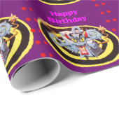 邪悪な不機嫌デビルサウンドシステム、ハッピーバースデー ラッピングペーパー (ロールコーナー)