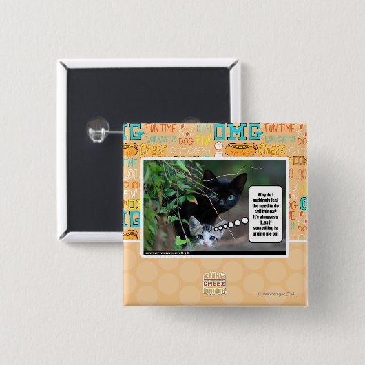 邪悪な事 缶バッジ (正面&裏面)