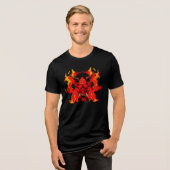 邪悪な侍Tシャツ トライブレンドTシャツ (正面全面)