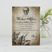 邪悪な出来事ハローウィンパーティ招待状 招待状 (スタンド正面)