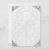 邪悪な出来事ハローウィンパーティ招待状 招待状 (裏面)