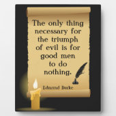 邪悪な勝利を必要とする唯一の事 フォトプラーク (正面)