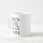 邪悪な双生児-マグ コーヒーマグカップ (正面左)