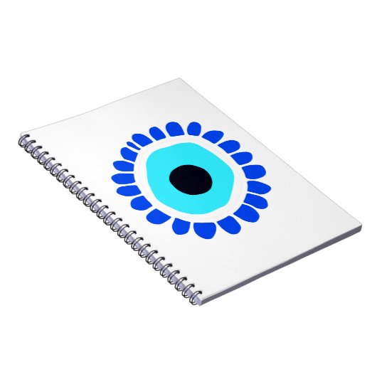 邪悪な古代の保護象徴からのギリシャの目 ノートブック (右側)