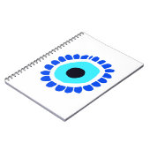 邪悪な古代の保護象徴からのギリシャの目 ノートブック (左側)