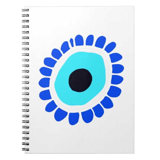 邪悪な古代の保護象徴からのギリシャの目 ノートブック (正面)