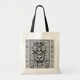 邪悪な墓地のスケルトンのトリックや治療を見ない トートバッグ