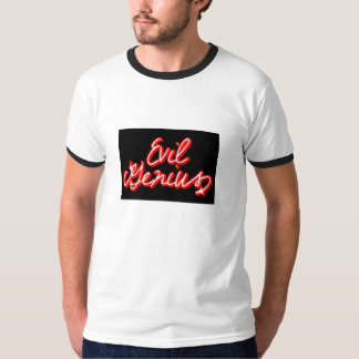 邪悪な天才黒くか赤い信号器 Tシャツ
