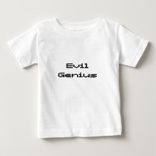 邪悪な天才 ベビーTシャツ (正面)