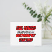 邪悪な天才…地理先生 ポストカード (スタンド正面)