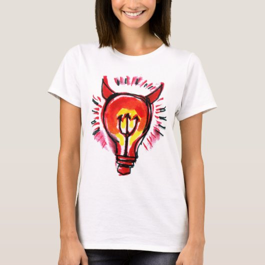 邪悪な天才Tシャツ Tシャツ (正面)