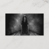 邪悪な女の子のカスタマイズ可能なハロウィンの名刺 名刺 (正面)