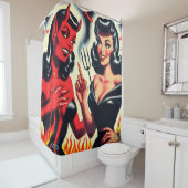 邪悪な女の子 シャワーカーテン (インサイチュ)