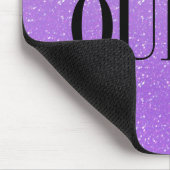 邪悪な女王 パープル グリッター グラム クラウン マウス パッド マウスパッド (コーナー)