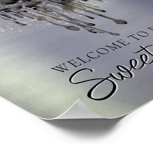 邪悪な妖精のガウン | ゴシック様式の黒いバンピーロックシェーン ポスター (角)