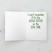 邪悪な妹 – グリーティングカード (内部)