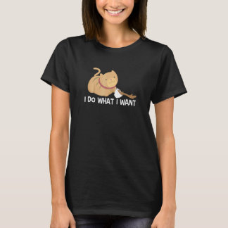 邪悪な子猫の面白いTシャツ 私は私がやりたいことをやります Tシャツ