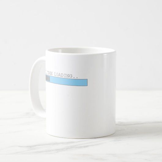 邪悪な対のローディングおもしろいなメンズ子供の女の子はユーモアをギャグで加工します コーヒーマグカップ (正面左)