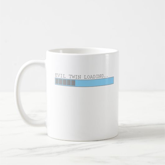 邪悪な対のローディングおもしろいなメンズ子供の女の子はユーモアをギャグで加工します コーヒーマグカップ (左)