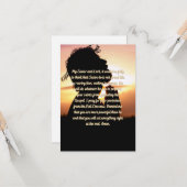 邪悪な平手グリーティングカードからの保護祈りの言葉 カード (正面/裏面インサイチュ)