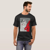 邪悪な怪獣グラフィック悪魔デビル原宿 Tシャツ (正面フル)