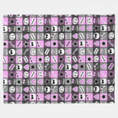 邪悪な愛 フリースブランケット (正面(横))