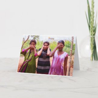 邪悪な挨拶状を見ないで下さい、話して下さい、聞いて下さい シーズンカード