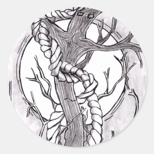 邪悪な木 ラウンドシール (正面)